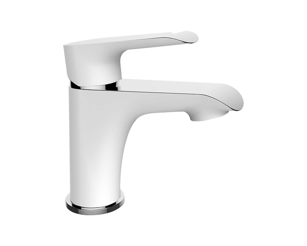 Bateria umywalkowa ALEA BLE 622D chrom/biały Laveo