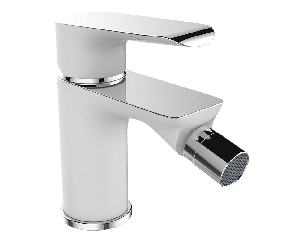Bateria bidetowa ALEA BLE 622D chrom/biały Laveo