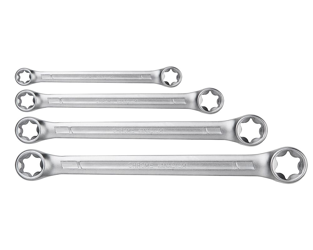 Klucz oczkowy Torx T6 - T24, zestaw 4 sztuki NEO