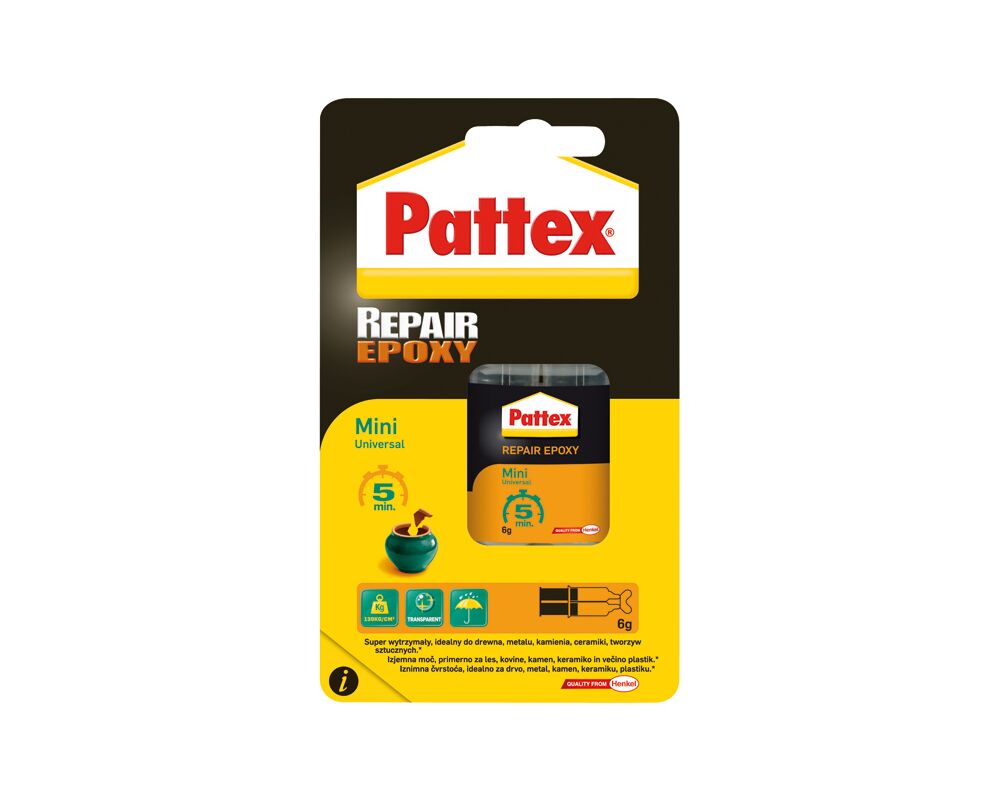 Klej Repair Epoxy Mini Universal 5 min 6g/6 ml Pattex