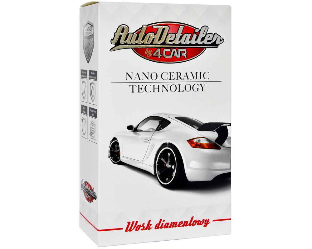 Wosk diamentowy + gąbka + mikrofibra 500 ml AutoDetailer by 4CAR
