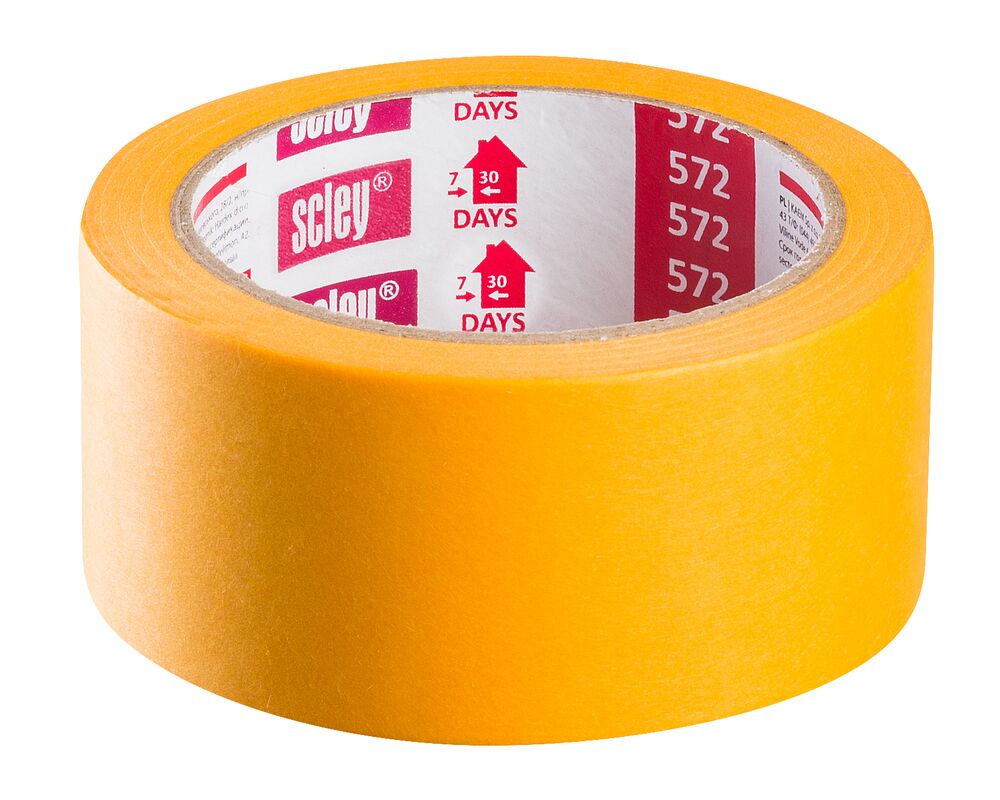 Taśma malarska 572, 30 mm x 33 m precyzyjna ultra cienka 30 dni SCLEY