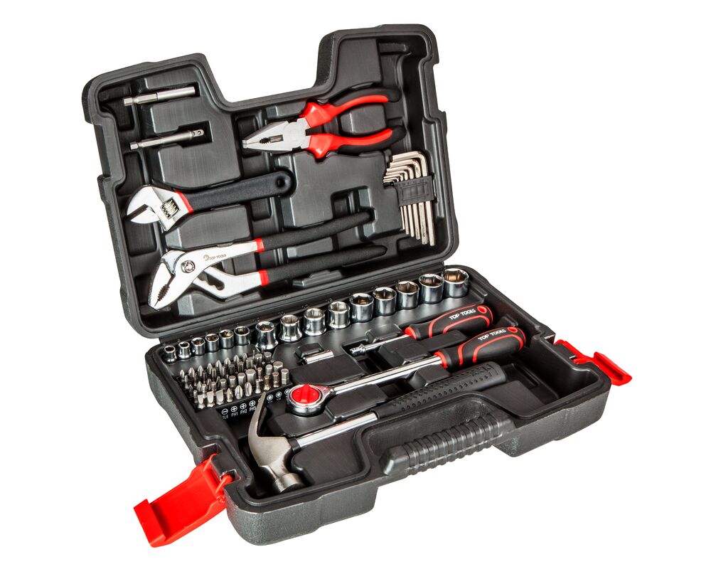Zestaw narzędziowy 1/4", 1/2" 81 sztuk Top Tools