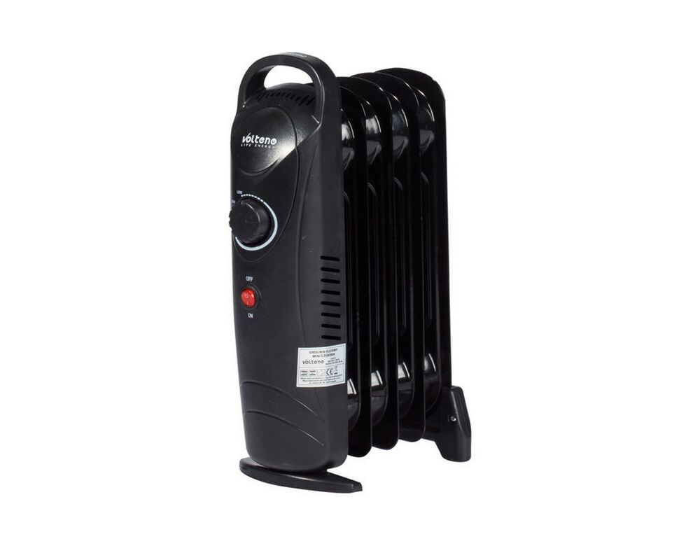 Grzejnik olejowy 500 W czarny Mini Volteno