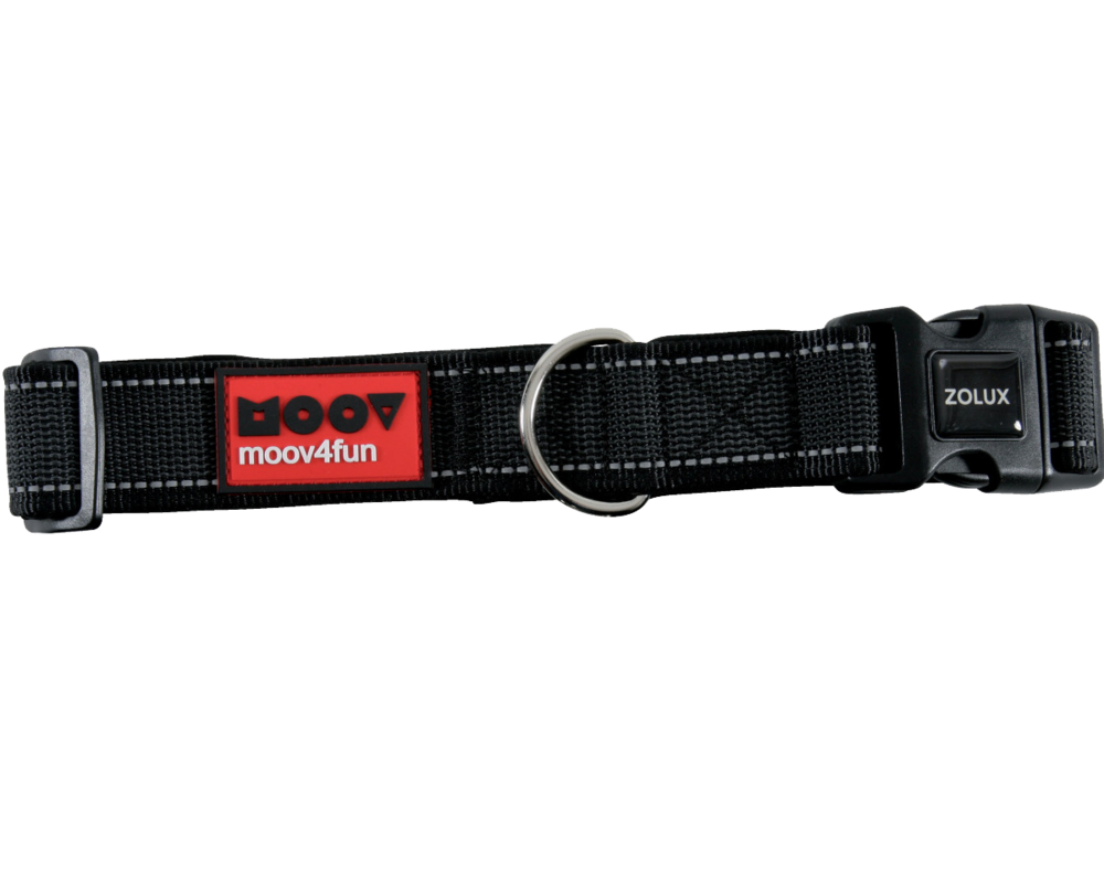 Obroża regulowana MOOV 40 mm czarny ZOLUX