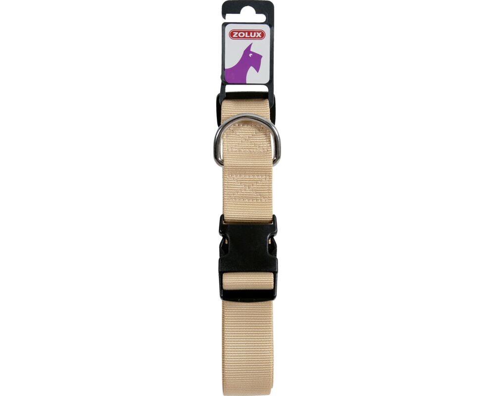 Obroża nylon regulowana 40 mm beżowy ZOLUX