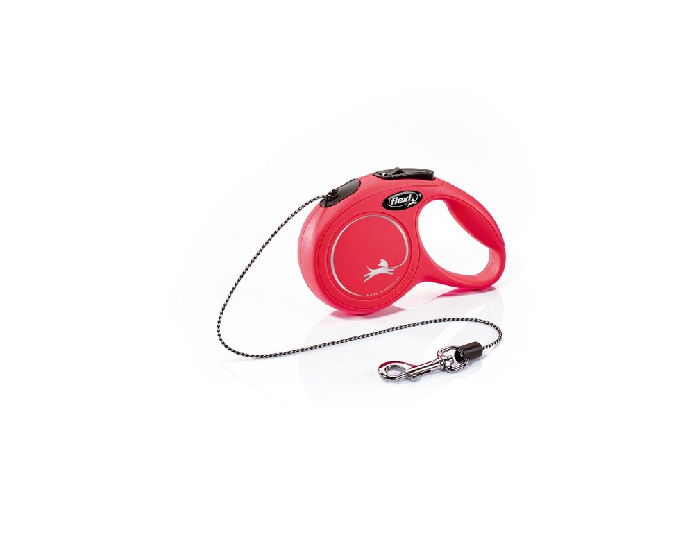 Smycz automatyczna NEW CLASSIC linka XS 3 m czerwona FLEXI