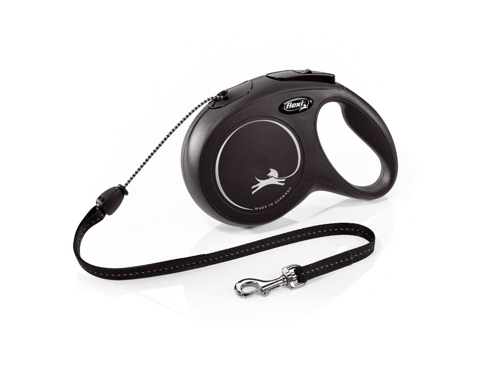 Smycz automatyczna NEW CLASSIC linka M 8 m czarna FLEXI