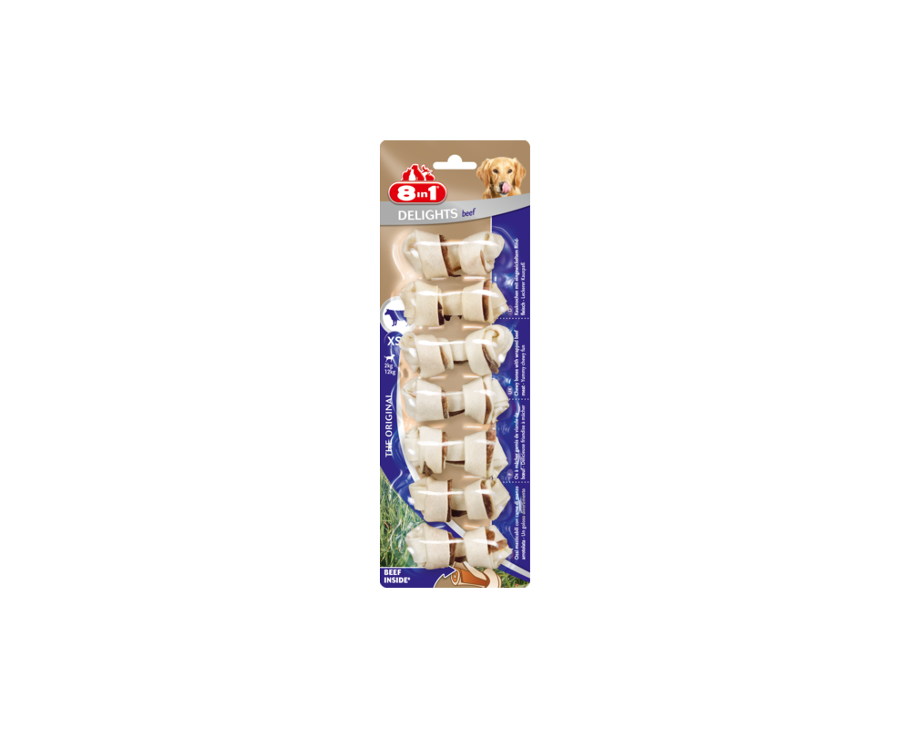 Przysmak Delights Beef Bones XS 7 sztuk 8in1
