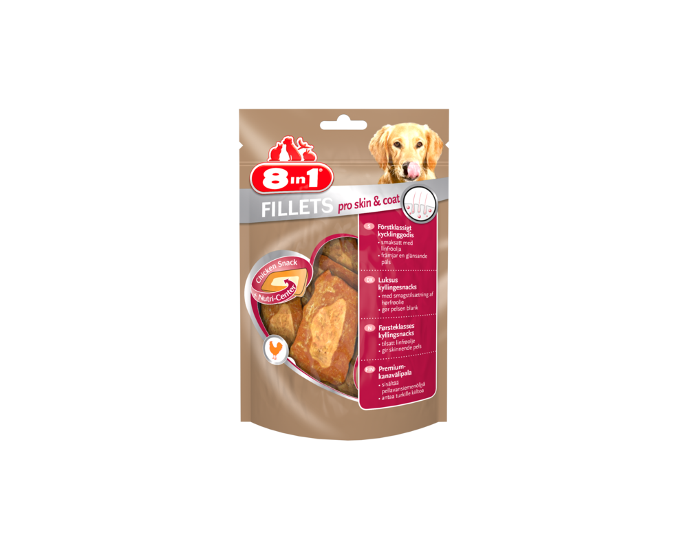 Przysmak Fillets pro skin and coat S 80 g 8in1