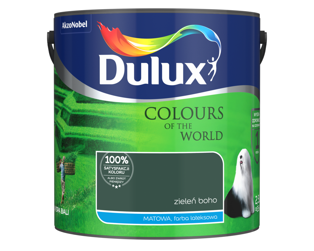 Farba lateksowa Kolory Świata zieleń boho 2,5 l Dulux