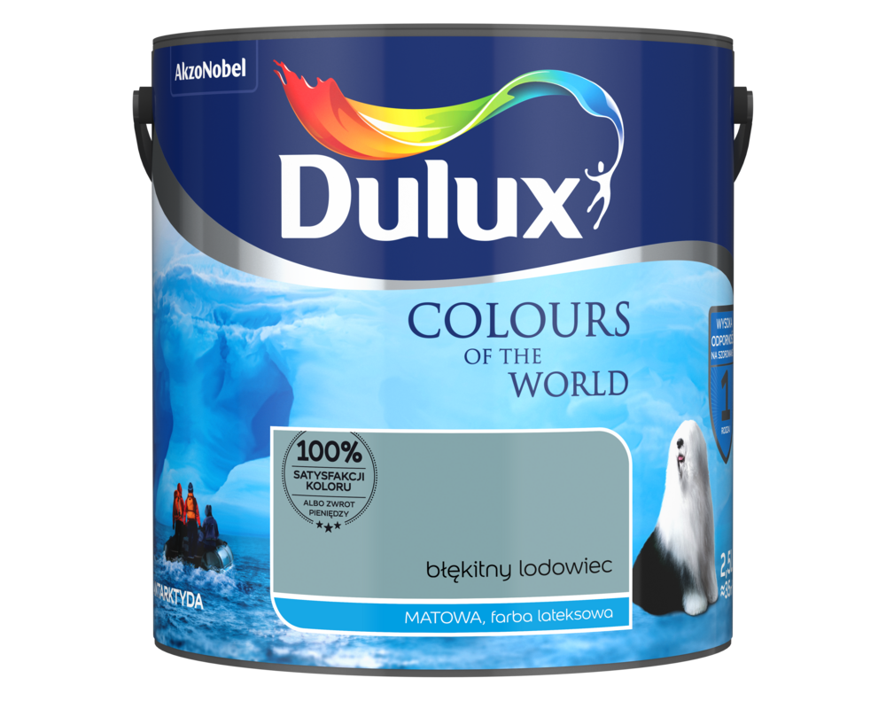 Farba lateksowa Kolory Świata błękitny lodowiec 2,5 l Dulux