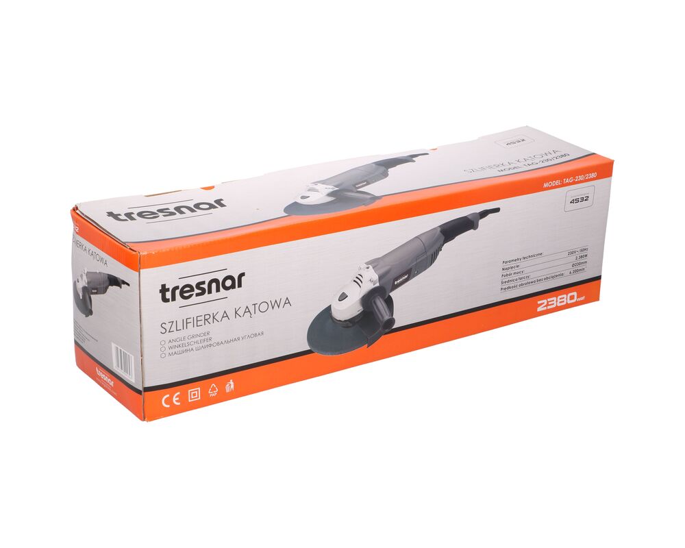 Szlifierka kątowa 230 mm 2380 W TRESNAR