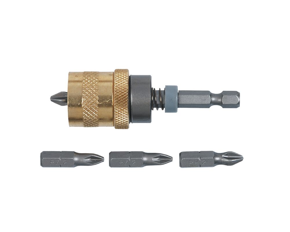 Uchwyt do końcówek, 1/4", 65 mm, zestaw 5 sztuk TOPEX