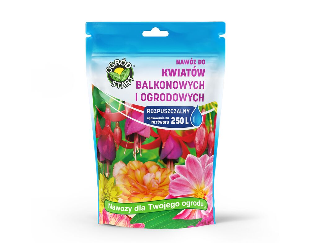 Nawóz do kwiatów balkonowych i ogrodowych rozpuszczalny 250 g Ogród Start