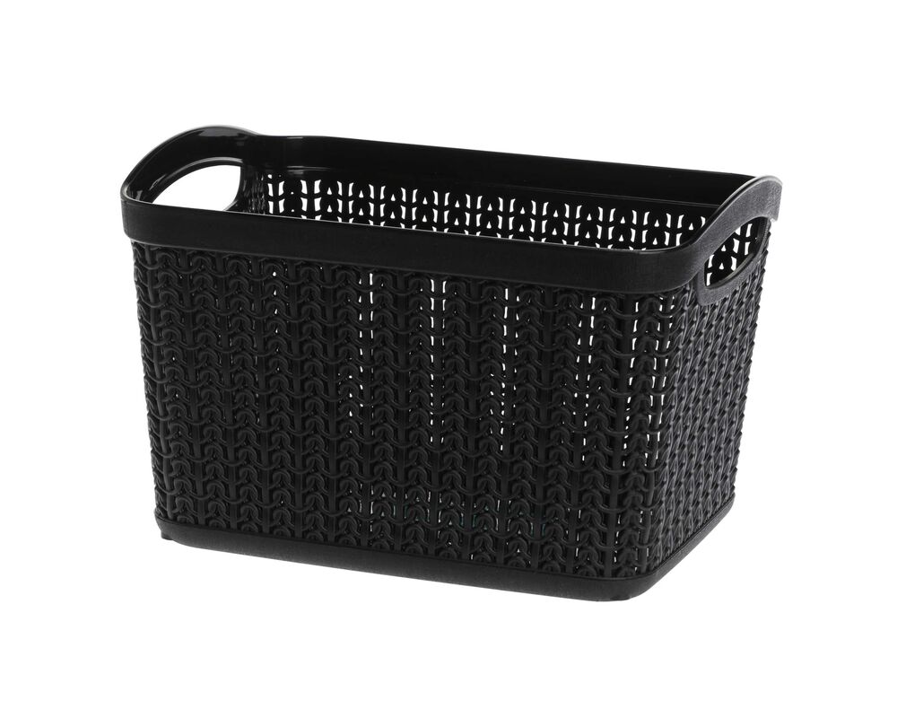 Koszyk prostokątny L 6,6 l WILLOW czarny