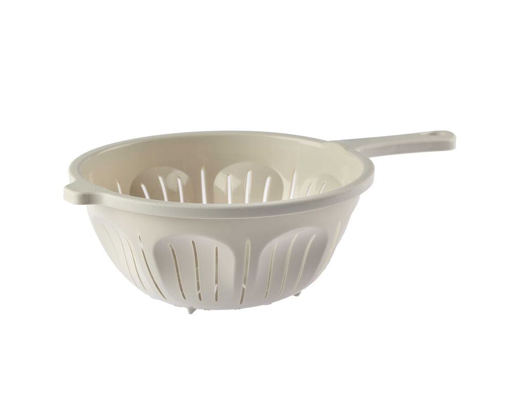 Cedzak z rączką 23 cm MOLLY krem