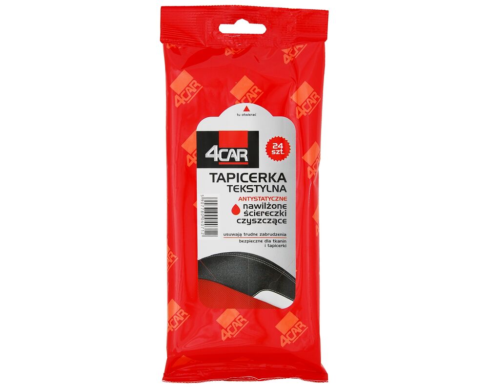 Ściereczki TAPICERKA TEKSTYLNA 24 sztuki 4CAR