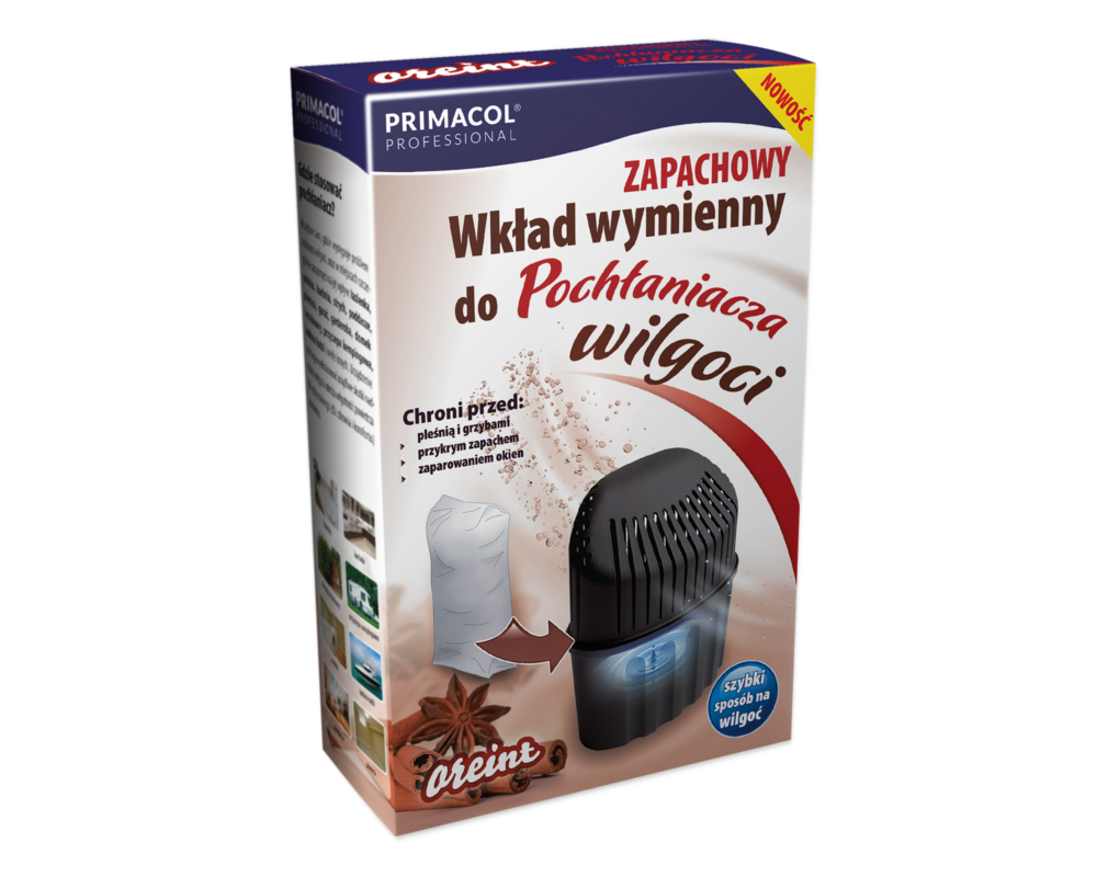 Wkład wymienny do pochłaniacza wilgoci Orient 450 g Primacol Professional