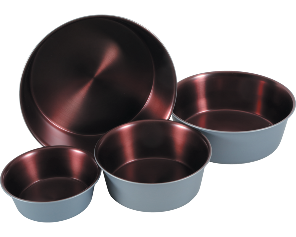 ZOLUX Miska antypoślizgowa inox COPPER 1,1 l kol. szary stalowy/miedziany
