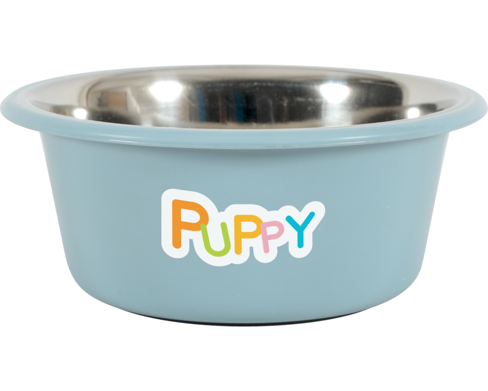 Miska plastikowa PUPPY z podstawką antypoślizgową 16,5 cm 850 ml niebieski ZOLUX
