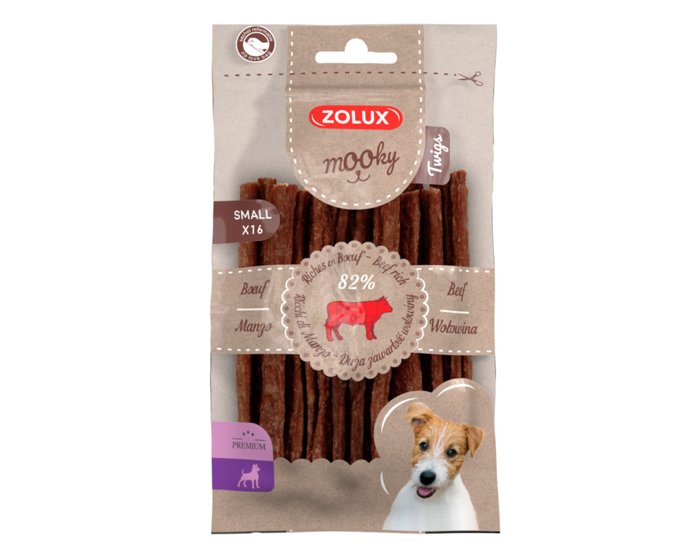 ZOLUX Przysmak MOOKY Premium Twigs wołowina S x 16 szt.