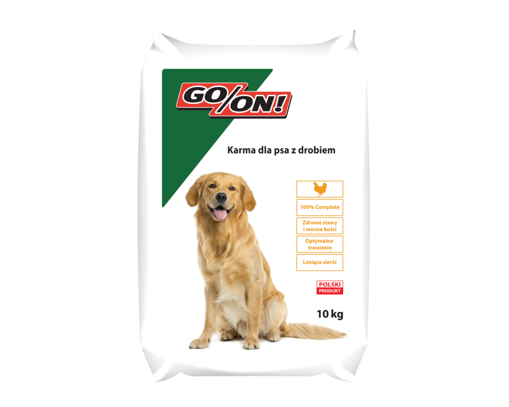 Karma sucha dla psów 10 kg z drobiem GO/ON!