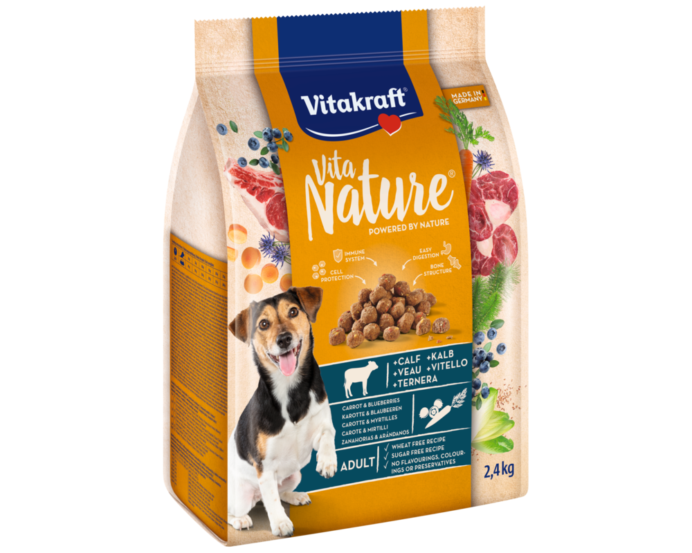 Karma dla psa VITA NATURE cielęcina 2,4 kg sucha Vitakraft