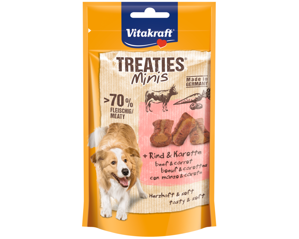 Przysmak dla psa TREATIES MINIS wołowina/marchewka 48g Vitakraft