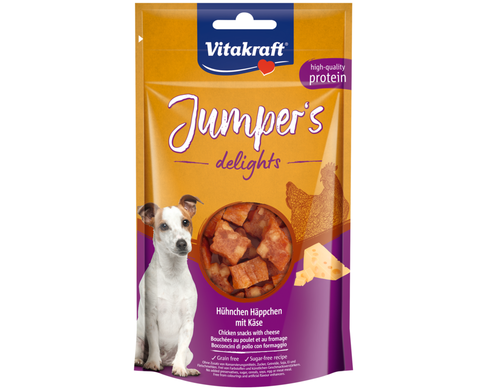 Przysmak dla psa JUMPERS DELIGHTS kurczak/ser 80g Vitakraft