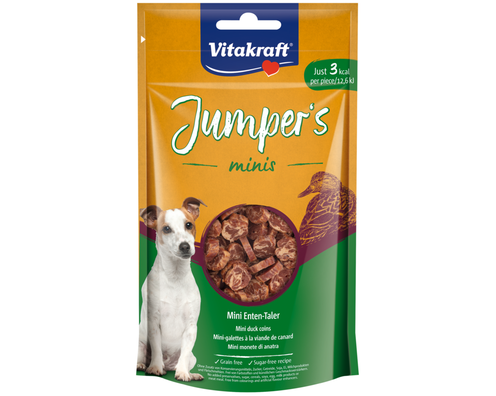Przysmak dla psa JUMPERS MINIS COINS kaczka 80g Vitakraft