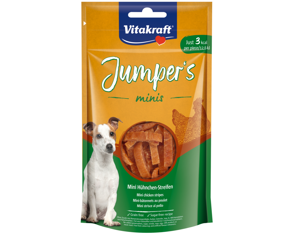 Przysmak dla psa JUMPERS MINIS STRIPES kurczak 80g Vitakraft