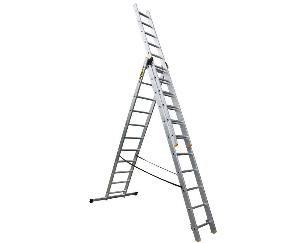 Drabina wielofunkcyjna 3x11 stopniowa PRO tłoczona 150 kg DRABEST