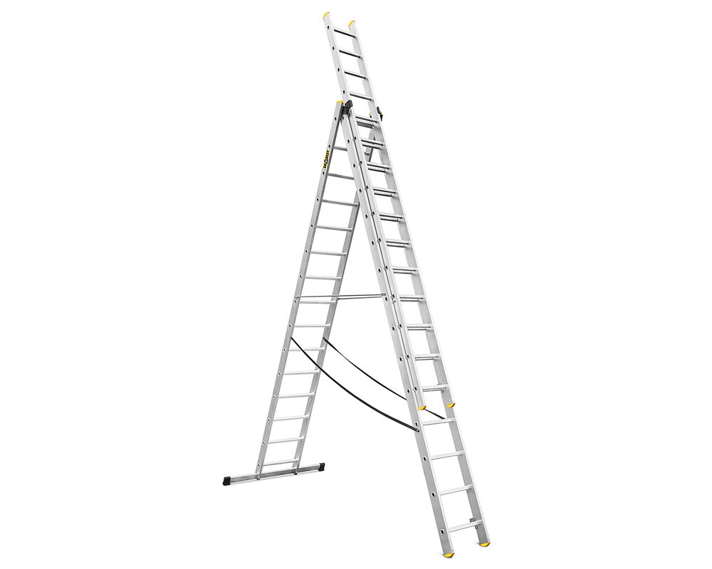 Drabina wielofunkcyjna 3x15 stopniowa PRO tłoczona 150 kg DRABEST