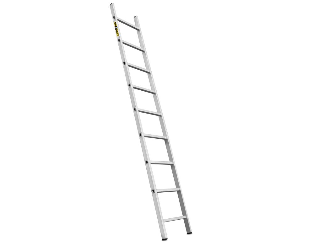 Drabina przystawna aluminiowa 9 stopniowa BASIC tłoczona 150 kg DRABEST