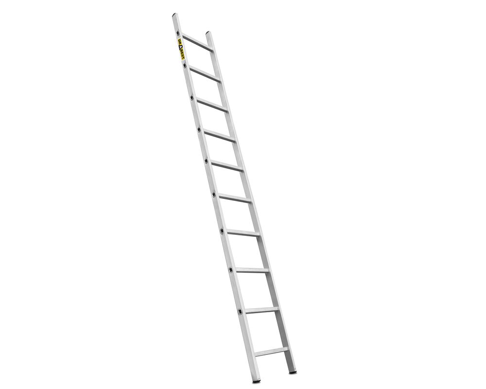 Drabina przystawna aluminiowa 10 stopniowa BASIC tłoczona 150 kg DRABEST