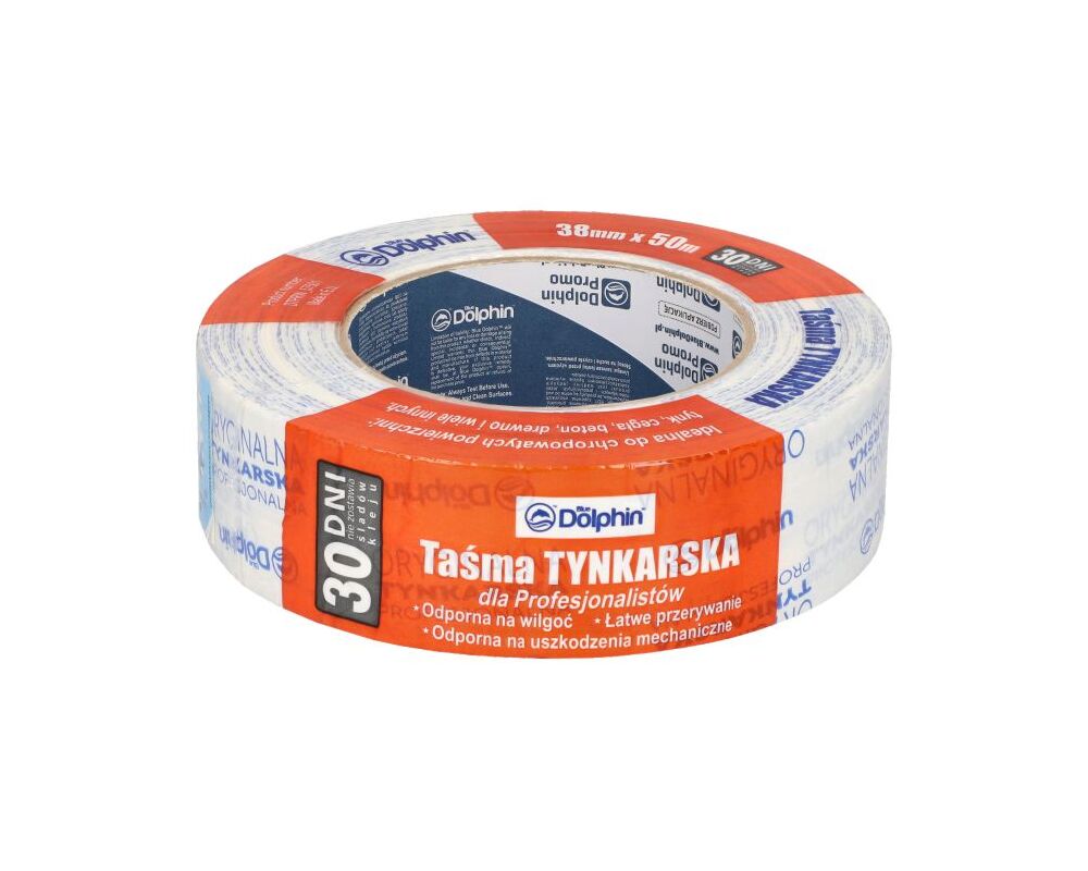 Taśma tynkarska 30 DNI 38 mm x 50 m Blue Dolphin