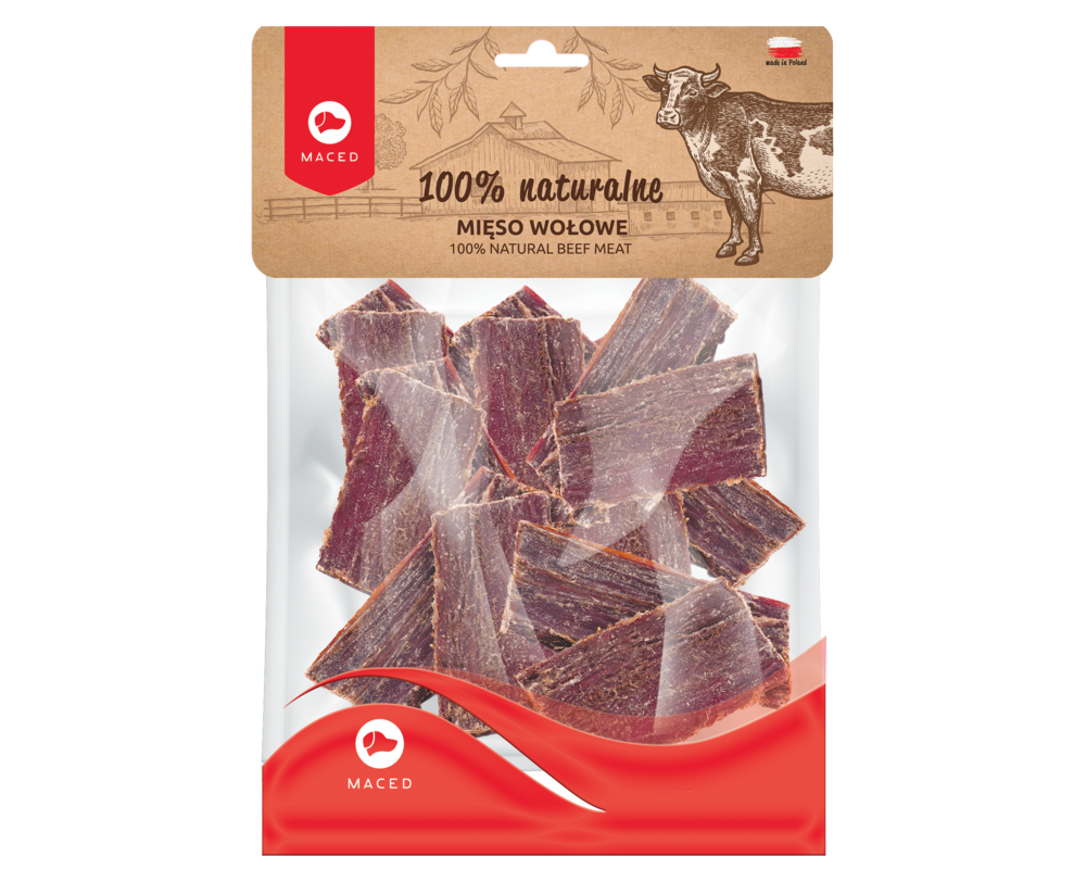 Przysmak dla psa mięso wołowe 10 sztuk 150 g Maced