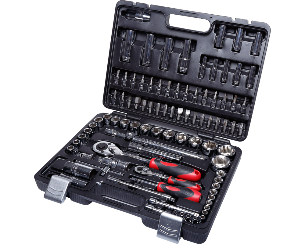 Zestaw nasadek i końcówek 1/2'' 1/4'' 4-32 mm 94 sztuki PROLINE