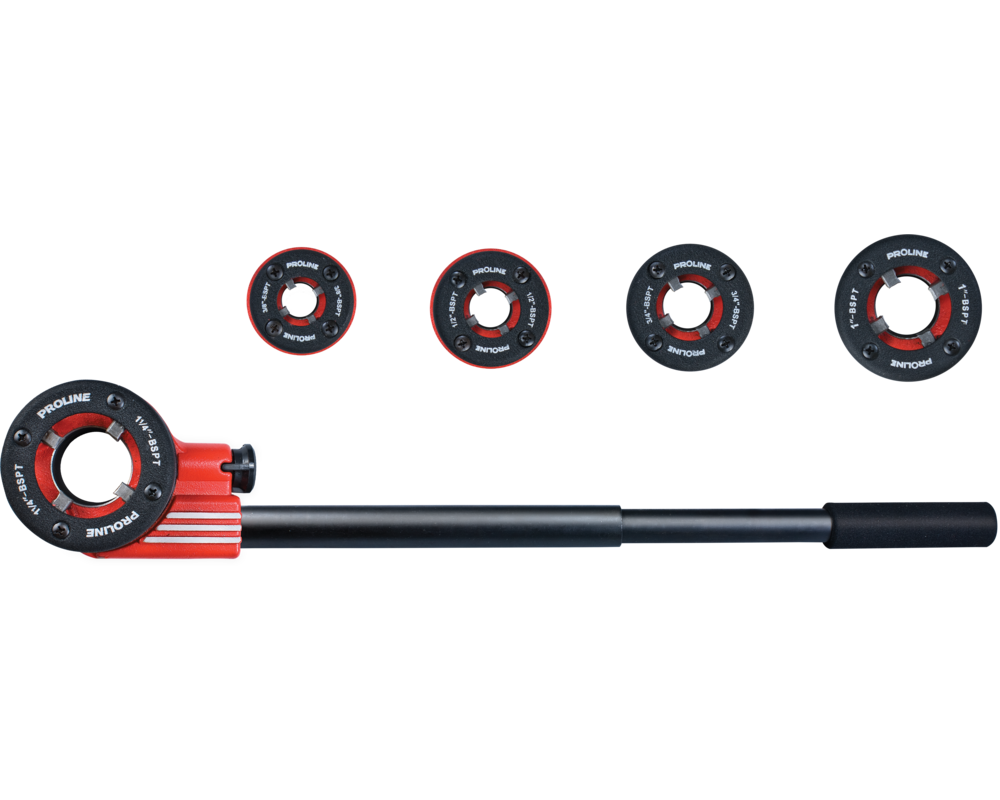 Zestaw gwintownic 3/8" 1/2" 3/4" 1" 5/4" PROLINE