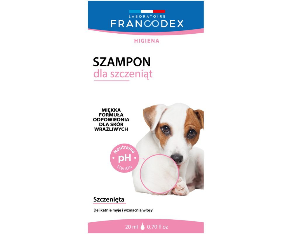 Szampon dla psów dla szczeniąt saszetka 20 ml FRANCODEX