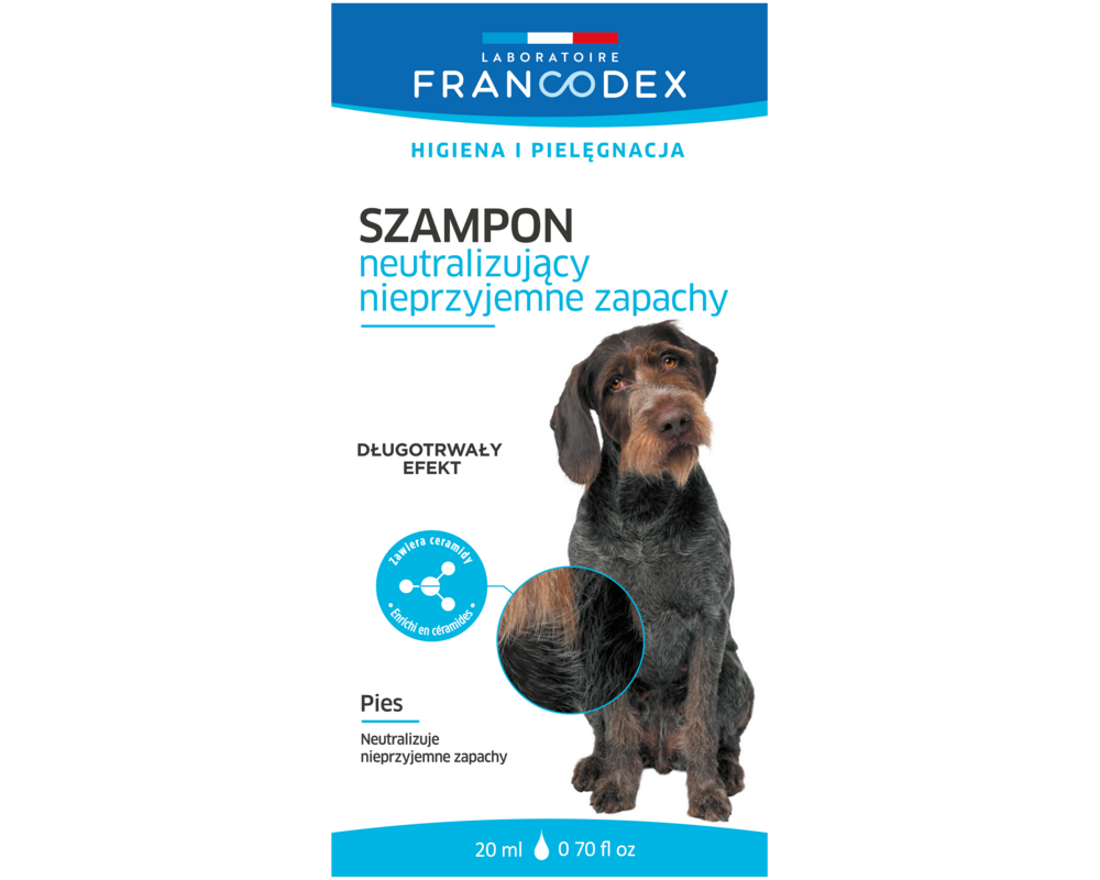 Szampon dla psów neutralizujący zapachy saszetka 20 ml FRANCODEX