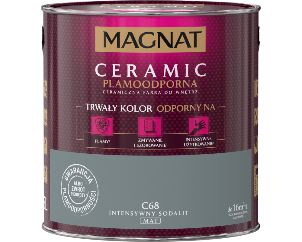 Farba ceramiczna intensywny sodalit C68 2,5 l Magnat