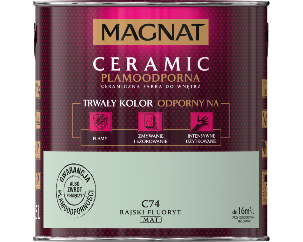 Farba ceramiczna rajski fluoryt C74 2,5 l Magnat