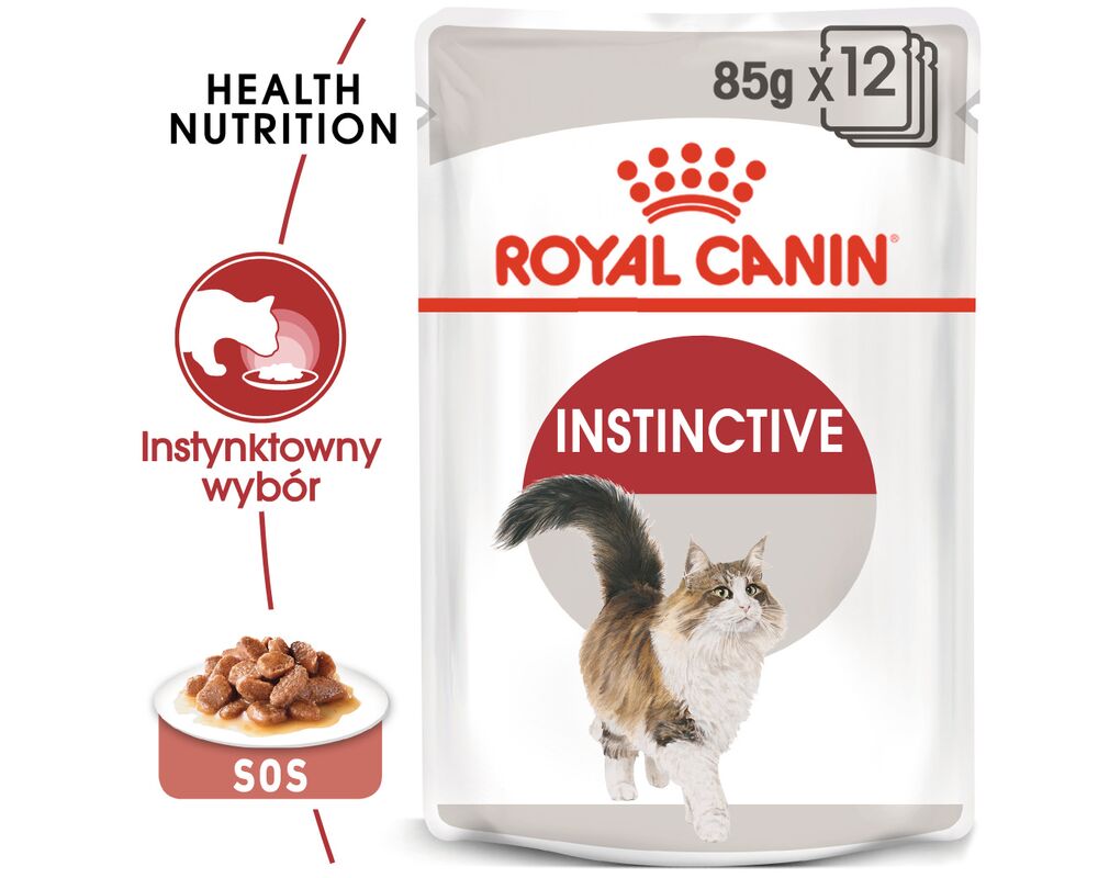 Karma mokra w sosie dla kotów dorosłych wybrednych 85 g Instinctive ROYAL CANIN