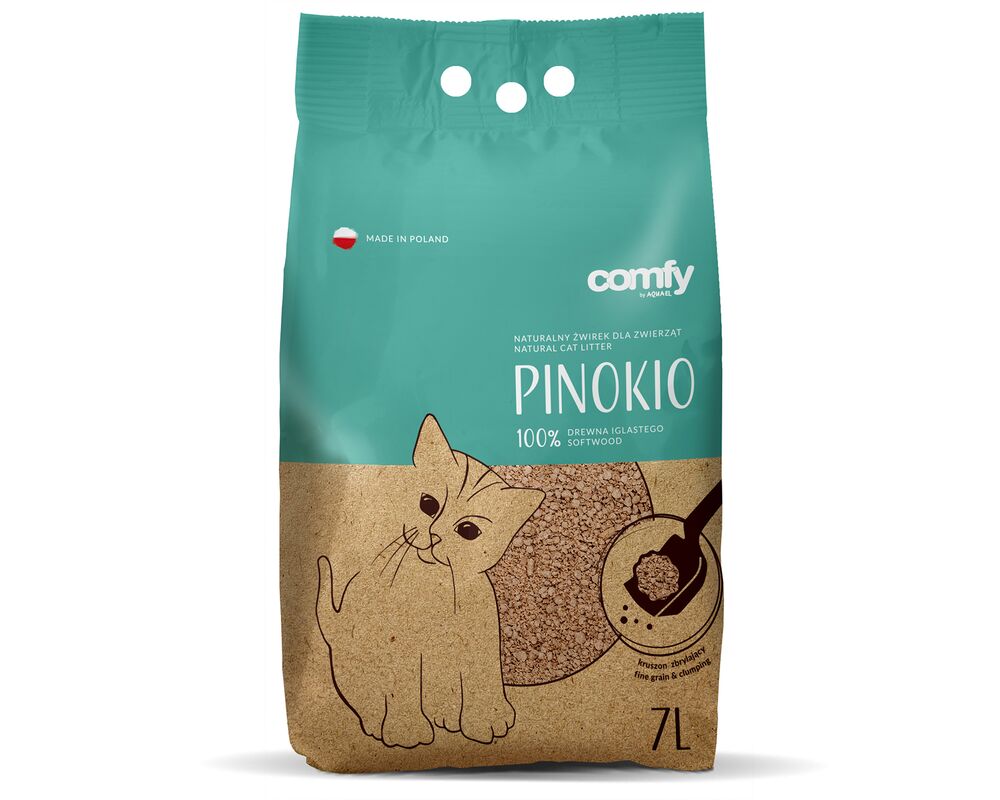 Uniwersalny żwirek kruszon zbrylający 7 l COMFY PINOKIO