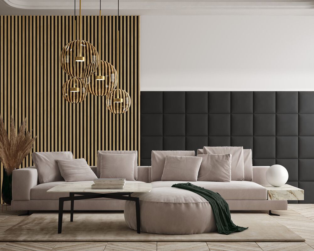 Lamele ścienne Stegu Linea Slim 265 x 15 cm dębowo-czarny