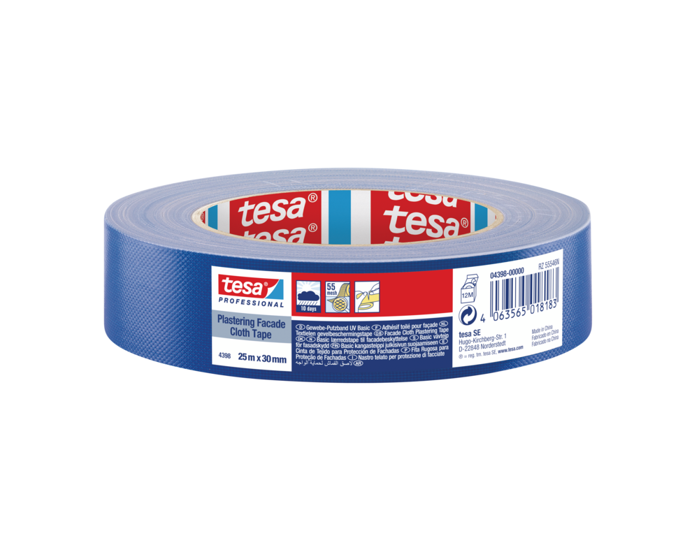 Taśma tynkarska Professional 25 m x 30 mm granatowa tesa