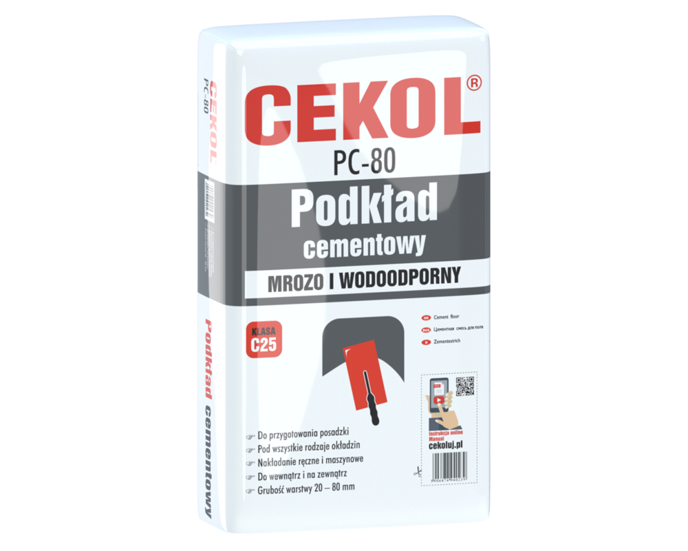Podkład cementowy PC-80 23 kg CEKOL