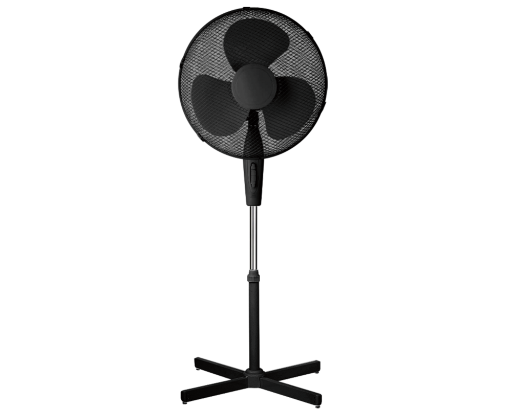 Wentylator podłogowy 40 cm 35 W czarny